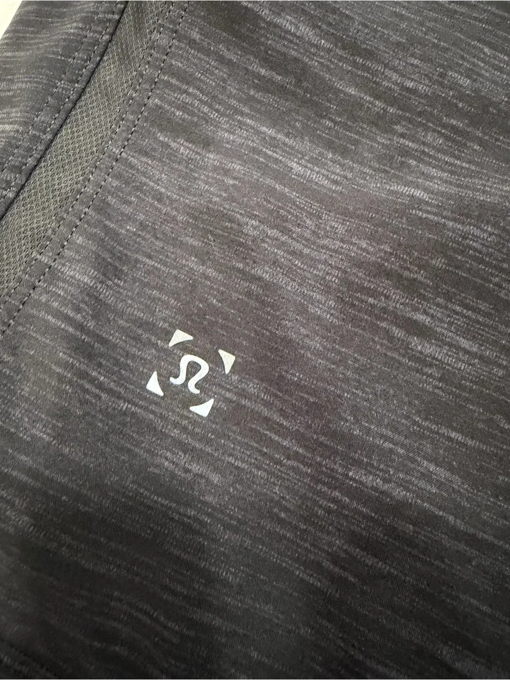 lululemon athletica Men's Black Heather Pace Breaker 9” Shorts - Medium